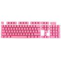 104 toetsen Double Shot PBT Backlit Keycaps voor mechanisch toetsenbord (roze)