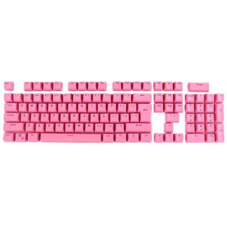 104 toetsen Double Shot PBT Backlit Keycaps voor mechanisch toetsenbord (roze)