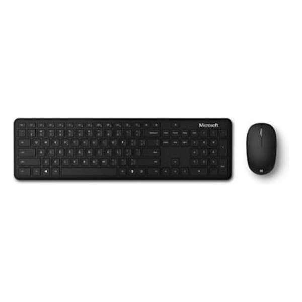 Microsoft - Bluetooth Desktop Bundel Draadloze Toetsenbord en Muis - Azerty- Zwart