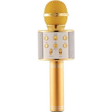 Bluetooth Karaoke Microfoon - Draadloos met HiFi Speaker Box - Set voor Android/iPhone/Apple - Goud