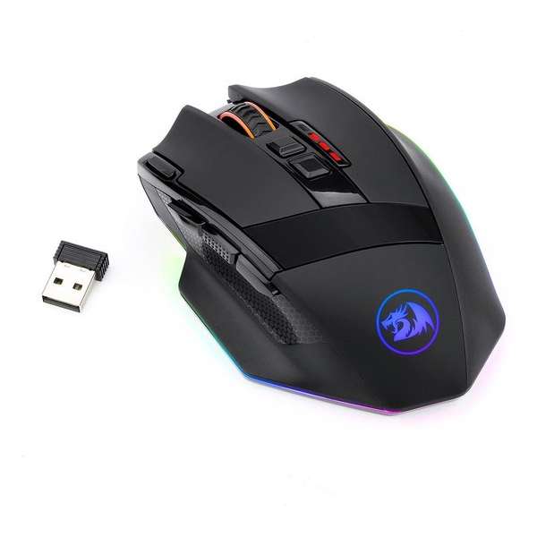 2020 Gaming mouse - Draadloze muis RGB - 9 knoppen - Pro gaming muis - DPI 16.000 - Ergonomisch model
