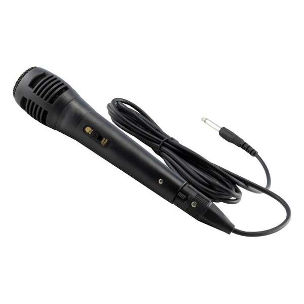 Platinet Omega OGCMB Dynamische Karaoke microfoon 6,3 mm Jack 3 meter kabel zwart