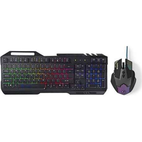 Nedis Afterdark RGB Gaming toetsenbord en muis combo kit