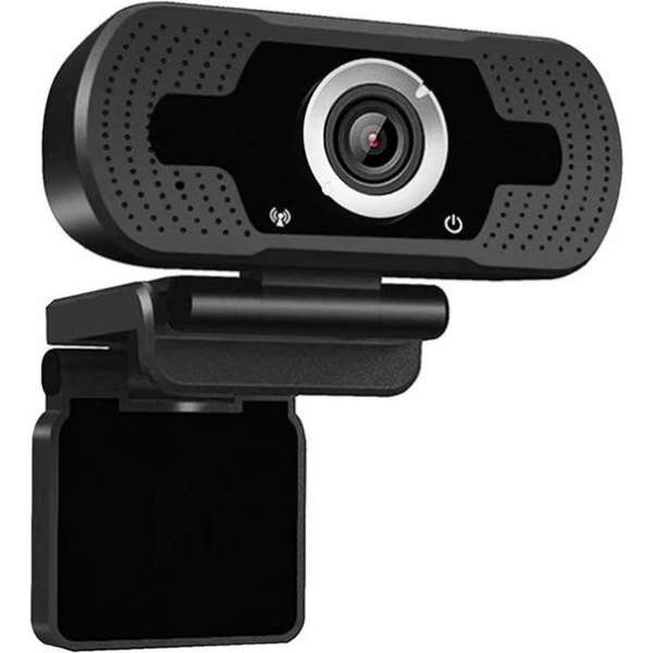 NÖRDIC EC-A258, Webcam met microfoon voor PC, laptop, Webcamera HD 1080p, zwart