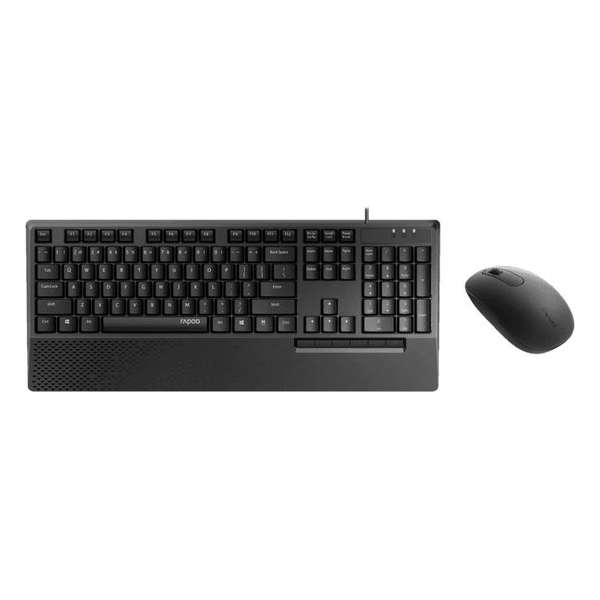 Rapoo NX2000 - Bedraad Toetsenbord en Muis - QWERTY - Zwart