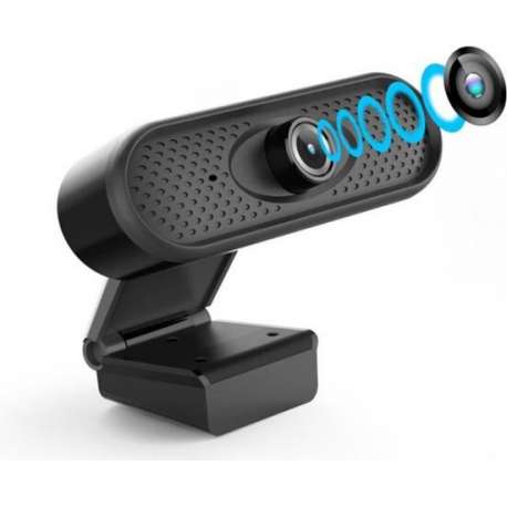 Webcam HD (1080p) - S - Op computer - Webcam voor pc - Webcamera - Vergaderen - Werk & Thuis - USB - Microfoon - Windows & Mac