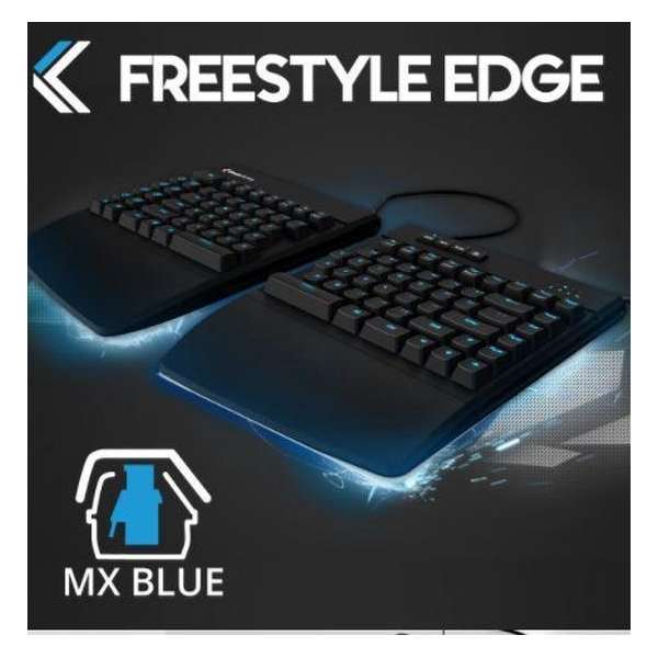 Kinesis FreeStyle Edge Cherry MX Blue - incl. VIP3 liftkit