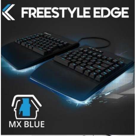 Kinesis FreeStyle Edge Cherry MX Blue - incl. VIP3 liftkit