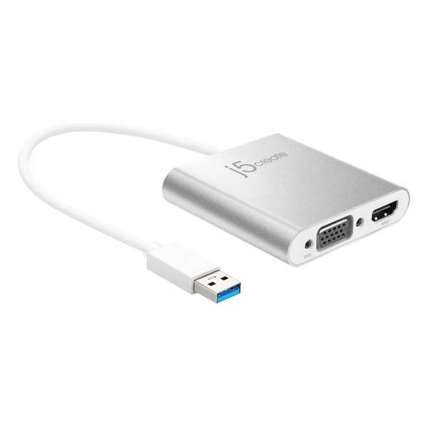 USB 3.0 to Dual VGA HDMI Multi-Monitor Adapter