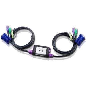 Aten CS62A toetsenbord-video-muis (kvm) kabel 1,2 m Multi kleuren