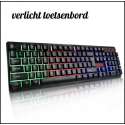 verlicht toetsenbord | gaming toetsenbord | USB | waterdicht