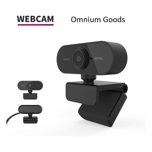 Omnium Goods - Webcam Full HD 1080P - Videoconferenties - Thuiswerken - Studeren - Livestreams - Videobellen