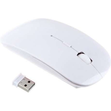 Grote Draadloze Muis 2.4 Ghz - 1600 DPI USB - Wit