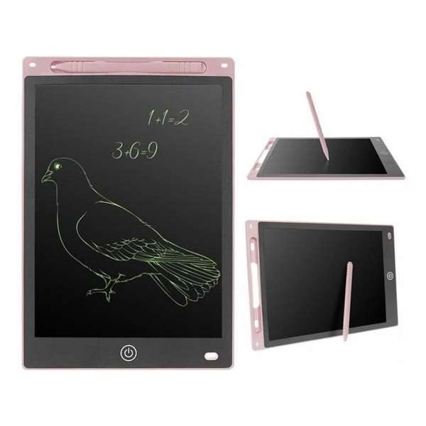 Tekentablet voor kinderen, schrijfbord met LCD scherm,Grafisch, ROZE, 10 Inch