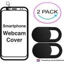 2x Webcam Cover | Voor Apple iPhone SE| Camera Privacy Bescherming | 2 Pack Zwart