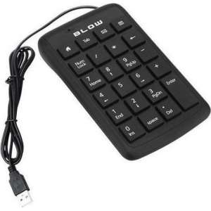 Numpad Bedraad - Numeriek Toetsenbord met kabeltje - 28 toetsen - Bluetooth - Zwart