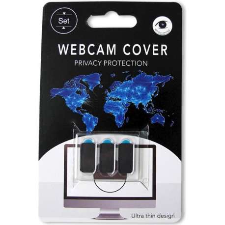 Webcam cover 6 stuks (zwart) privacy protector ultra compact – ultra dun - voor laptop – gsm – tablet.