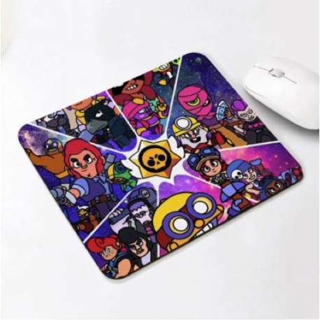 Brawl Stars muismat - cartoon stijl - 20 cm x 24 cm - mousepad