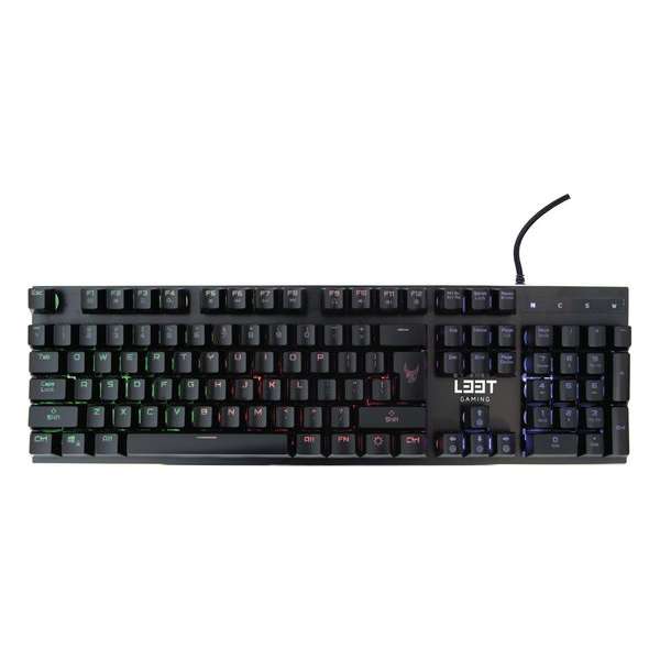 L33T-GAMING - OSEBERG - Semi-Mechanical Gaming Keyboard - Rainbow Gaming Toetsenbord (QWERTY)