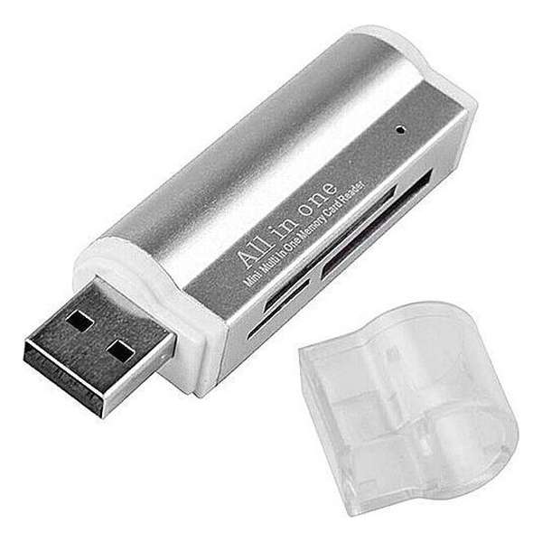 USB 2.0 Multi Geheugenkaartlezer MS/TF/M2/SD Kaartlezer - Kaart Reader - PC & Mac