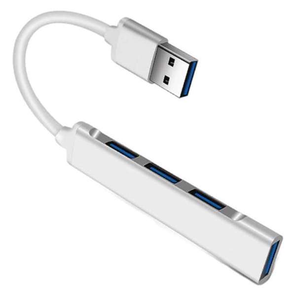Everytech® | Mini aluminium USB-hub | 4 USB-A poorten