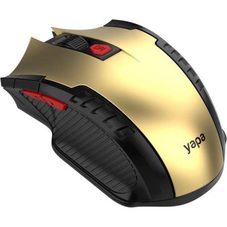 Yapa Draadloze Gaming Muis - Goud