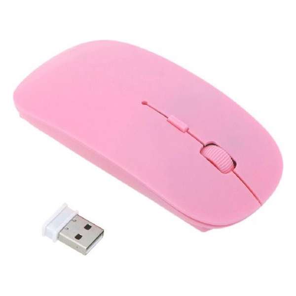 Grote Roze Draadloze Muis - 2.4 Ghz - USB - Voor PC, Laptop en Mac