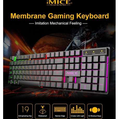 Gaming Toetsenbord - Verlichting - Rgb Toetsenbord - Rgb gaming toetsenbord - Verlichting -