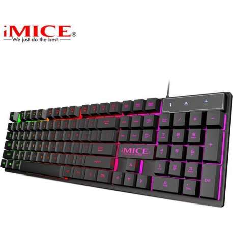 iMice RGB Gaming Keyboard - 104 Keys - Waterdicht - USB Bedraad