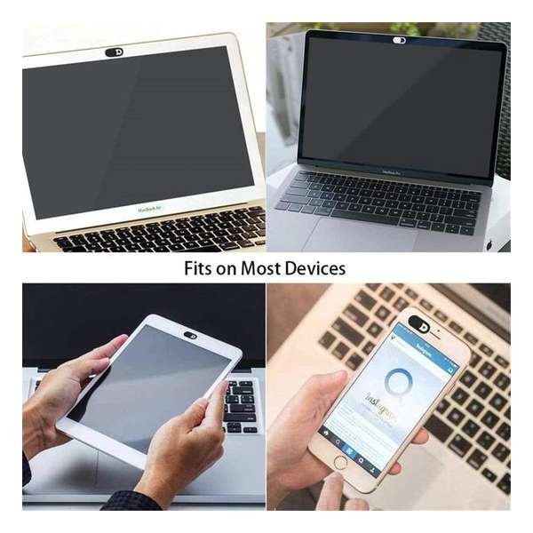 Universele Webcam Cover - Geschikt voor Smartphones/Macbook/Ipad - Ultra-thin - 3 PACK / Stuks