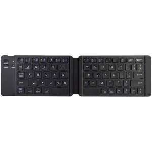 Opvouwbaar Toetsenbord met Bluetooth - Opvouwbaar - Draadloos - Compact - Zwart - Ideaal voor Onderweg