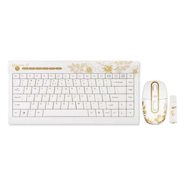 2.4 GHz Mini Wireless Multimedia Qwerty Keyboard Set