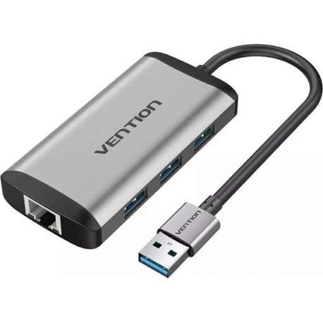 Vention USB Hub 3.0 Gigabit LAN Ethernet Adapter en 3x USB 3.0