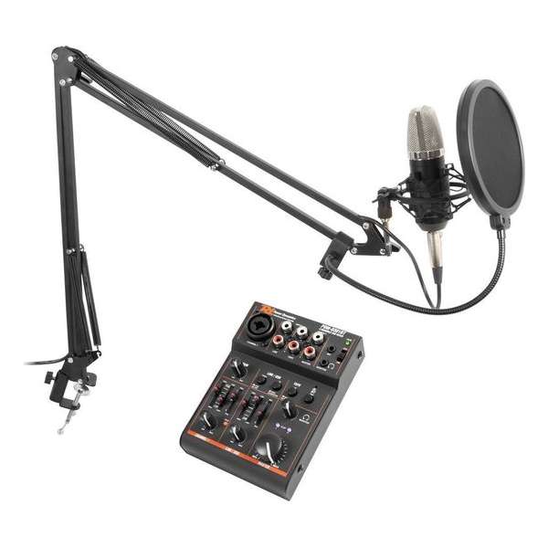Studiomicrofoon voor pc / laptop - Vonyx studiomicrofoon met broadcast arm, shockmount, po