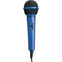 Mr Entertainer bedrade karaoke microfoon - 6,35mm Jack / blauw - 2,8 meter