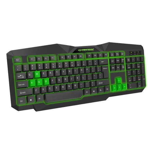 Tirionos Gaming Toetsenbord met LED-verlichting - Groen