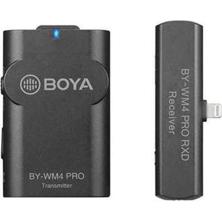 Boya 2.4 GHz Duo Lavalier Microfoon Draadloos BY-WM4 Pro-K3 voor iOS