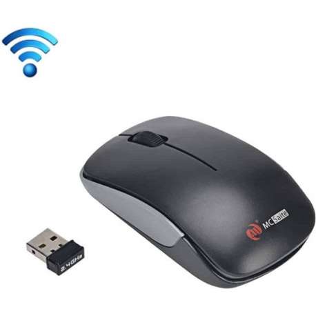 MC Saite MC-367 2,4 GHz draadloze muis met USB-ontvanger voor computer pc-laptop (zwart)
