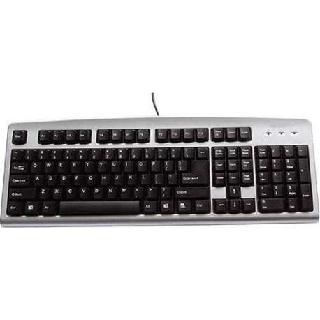 Quantore HK-6110 USB QWERTY Zwart, Zilver toetsenbord