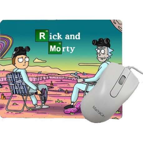 Muismat -- Rick and Morty - Full collor Mousepad 18x22 Cm