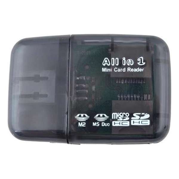 All In One USB 2.0 Geheugenkaartlezer MS/TF/M2/MMC(micro)SD Kaartlezer Hub Adapter - Externe Memory Card Kaart Reader - PC & Mac