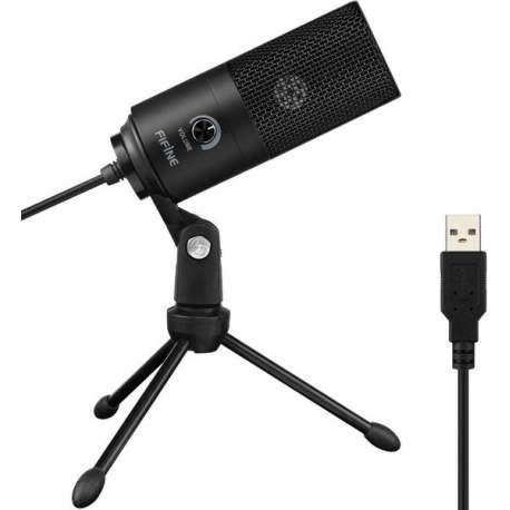 Fifine USB microphone, PC laptop microphone, studio quality recording microphone