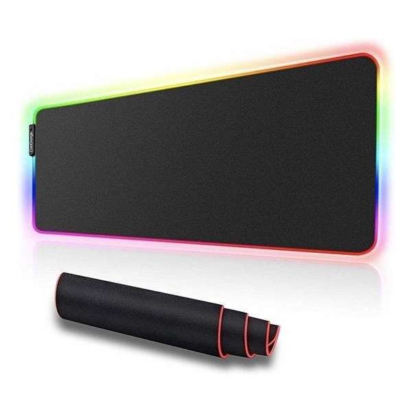 Gaming Muismat XXL - RGB LED Verlichting - Anti-Slip