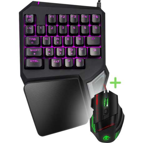 Game Toetsenbord 35 Toetsen – Ergonomisch - Gaming Keyboard – One Hand Keypad – Keypad – Pc Gaming