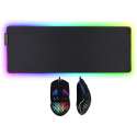 RGB Muismat XXL + RGB Muis - Muis Gaming - Muismat Gaming - Pro Gaming - 80 * 30 CM - Verstelbare DPI 6400