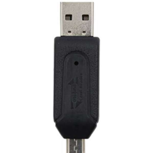 Phoco Kaartlezer (micro) SD met (micro) USB zwart