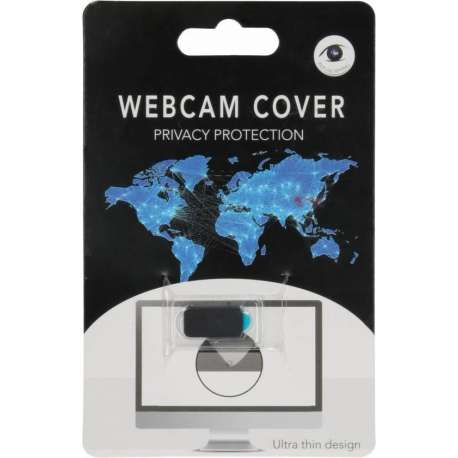 Zwarte Webcam Cover