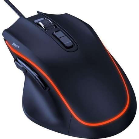 Baseus GAMO - Game Muis met Draad - Gaming Mouse - Optisch Gaming Muis - 6400 DPI - 9 Programmeerbare knoppen