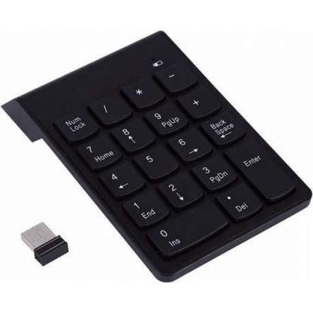 Keypad toetsenbord draadloos 2.4Ghz 18 toetsen met Mini USB ontvanger / HaverCo