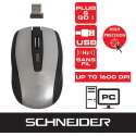 Schneider Optische Draadloze muis - Silver